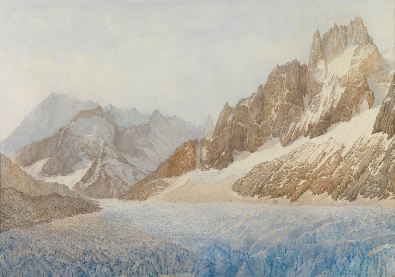 Das Mer de Glace, Chamonix, 1881 von Sarah Inger Louise Severn