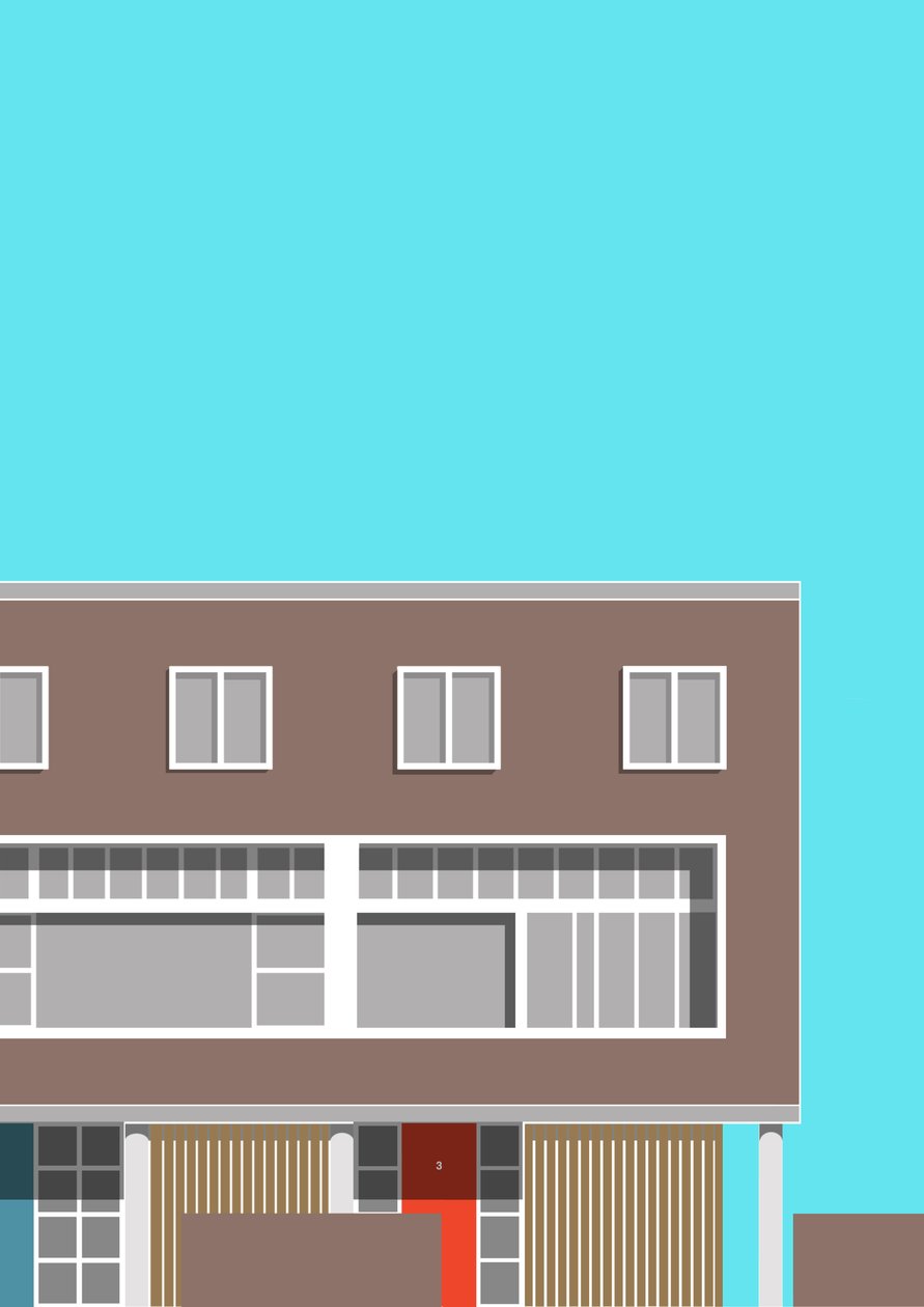 1-3 Willow Road, 2020 von Sarah Evans