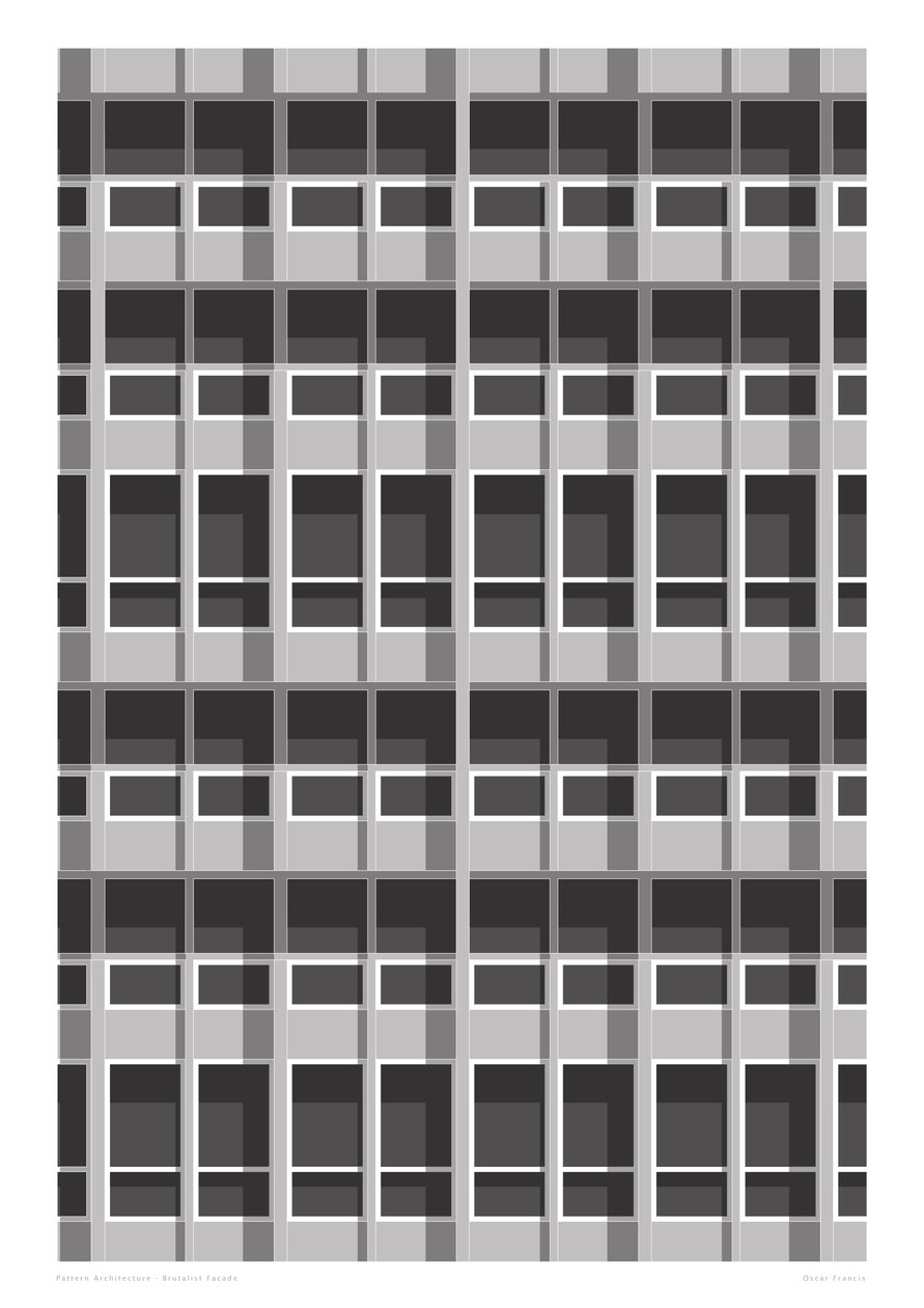Brutalistische Fassade, 2015 von Sarah Evans