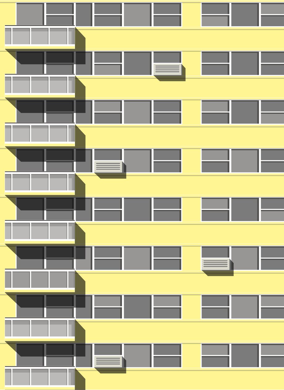 Manhattan Apartments, 2020 von Sarah Evans