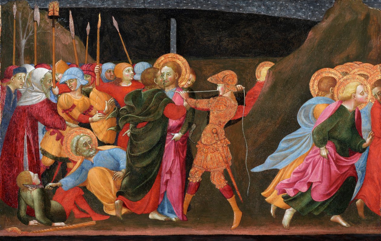 Der Verrat Christi, ca. 1437 von Sassetta c.1392 1450 Sassetta c.1392 1450
