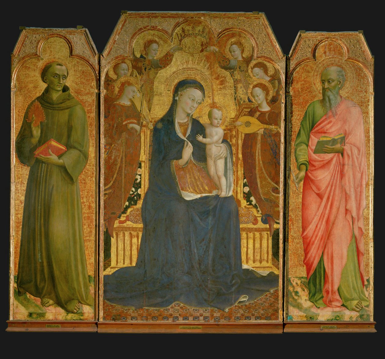 Polyptychon. Zentrum: Madonna und Kind umgeben von Sassetta (c.1392 1450)
