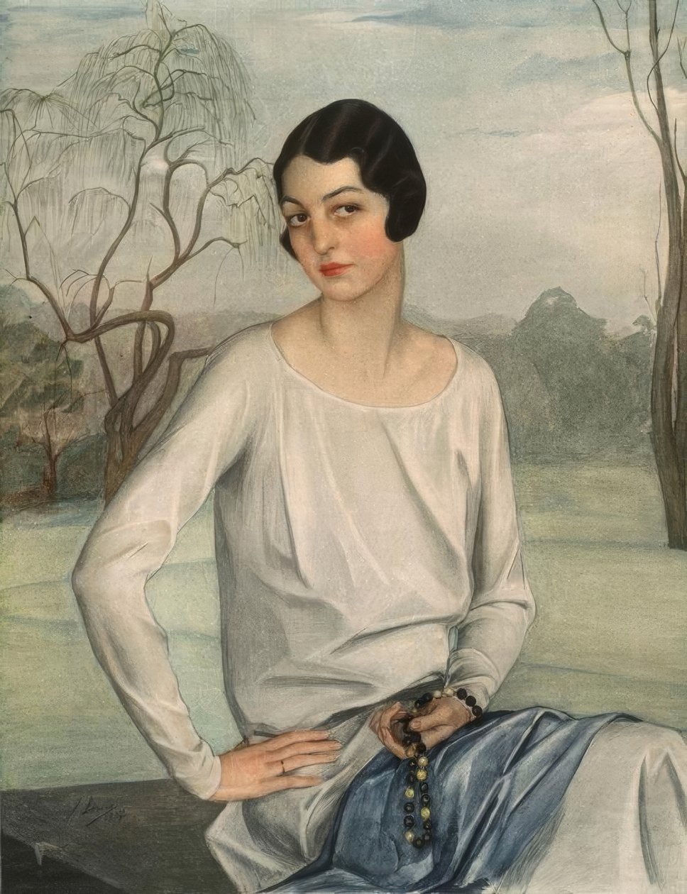 Porträt einer Dame von Savely Sorine