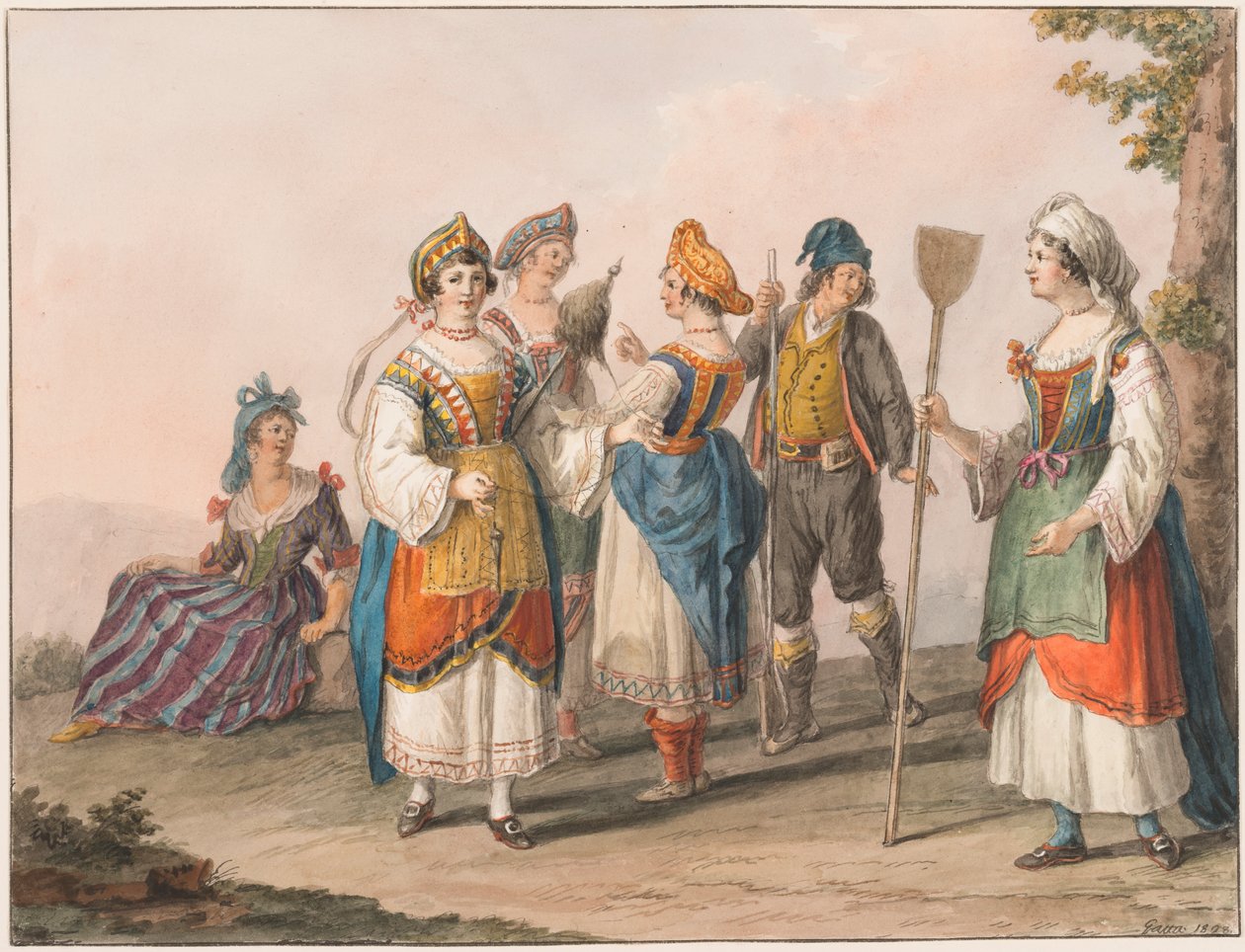 Kostüme von Südkalabrien von Saverio della Gatta