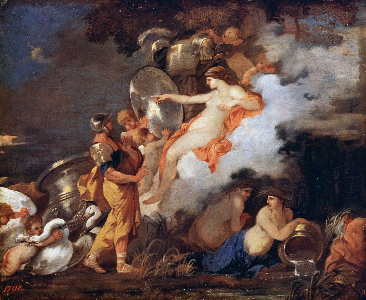 Venus und Aeneas, 17. Jahrhundert von Sébastien Bourdon