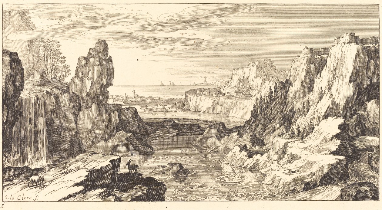 Berglandschaft von Sébastien  Le Clerc I