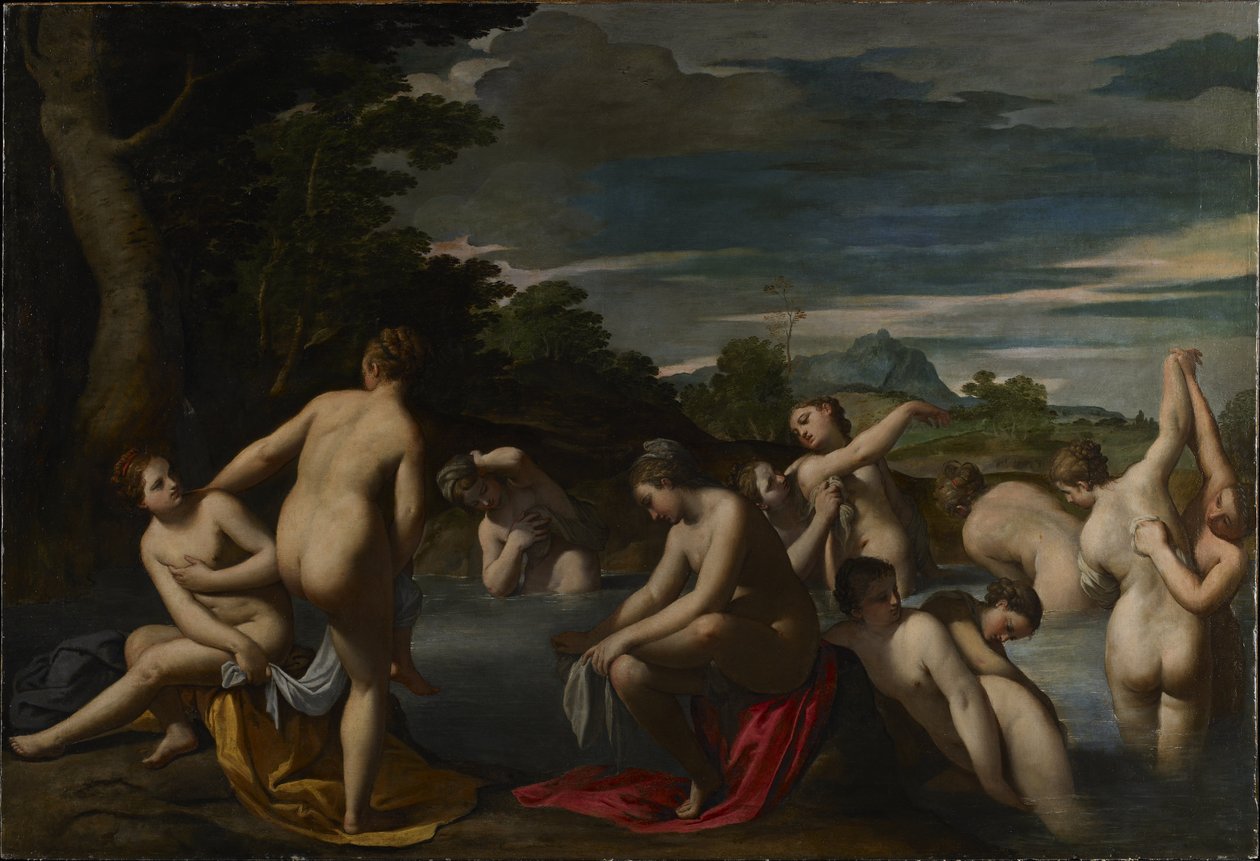 Nymphen beim Baden von Sigismondo Scarsellino