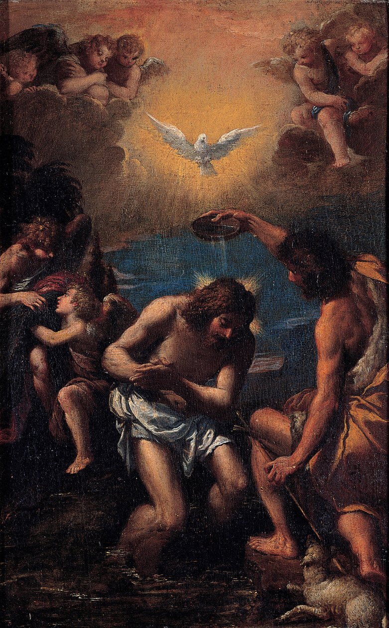 Die Taufe Christi von Sigismondo Scarsellino