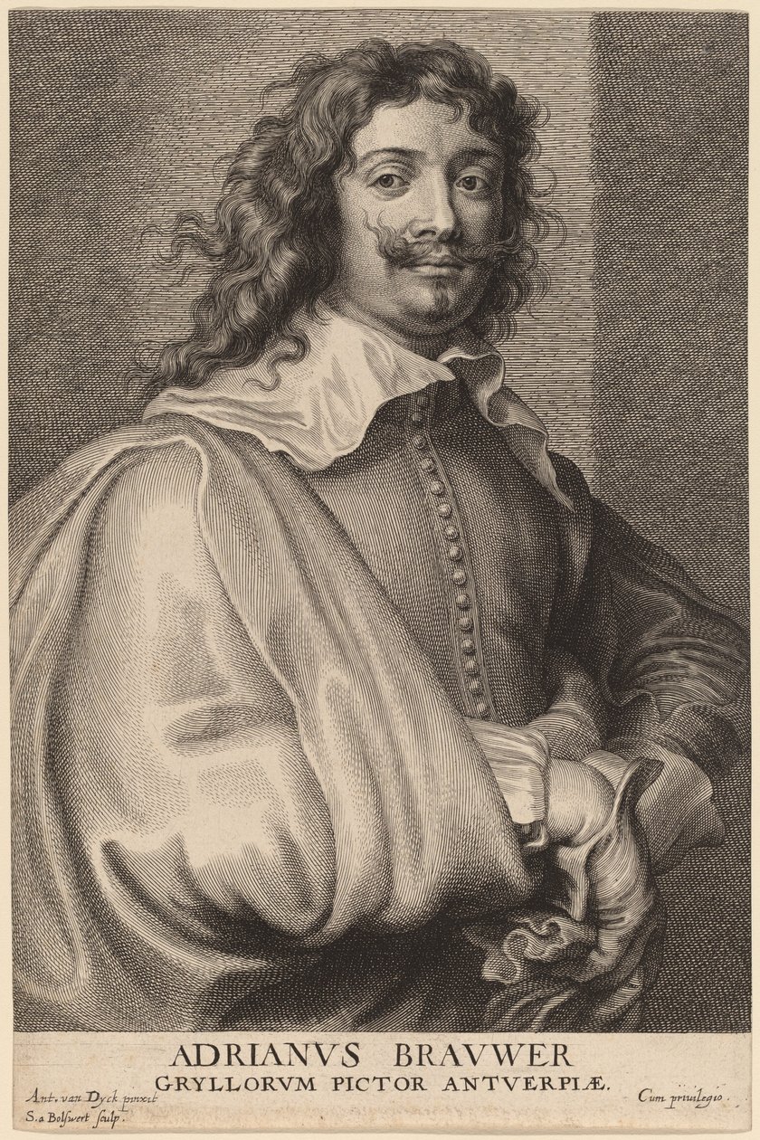Adriaen Brouwer von Schelte Adams Bolswert after Sir Anthony van Dyck