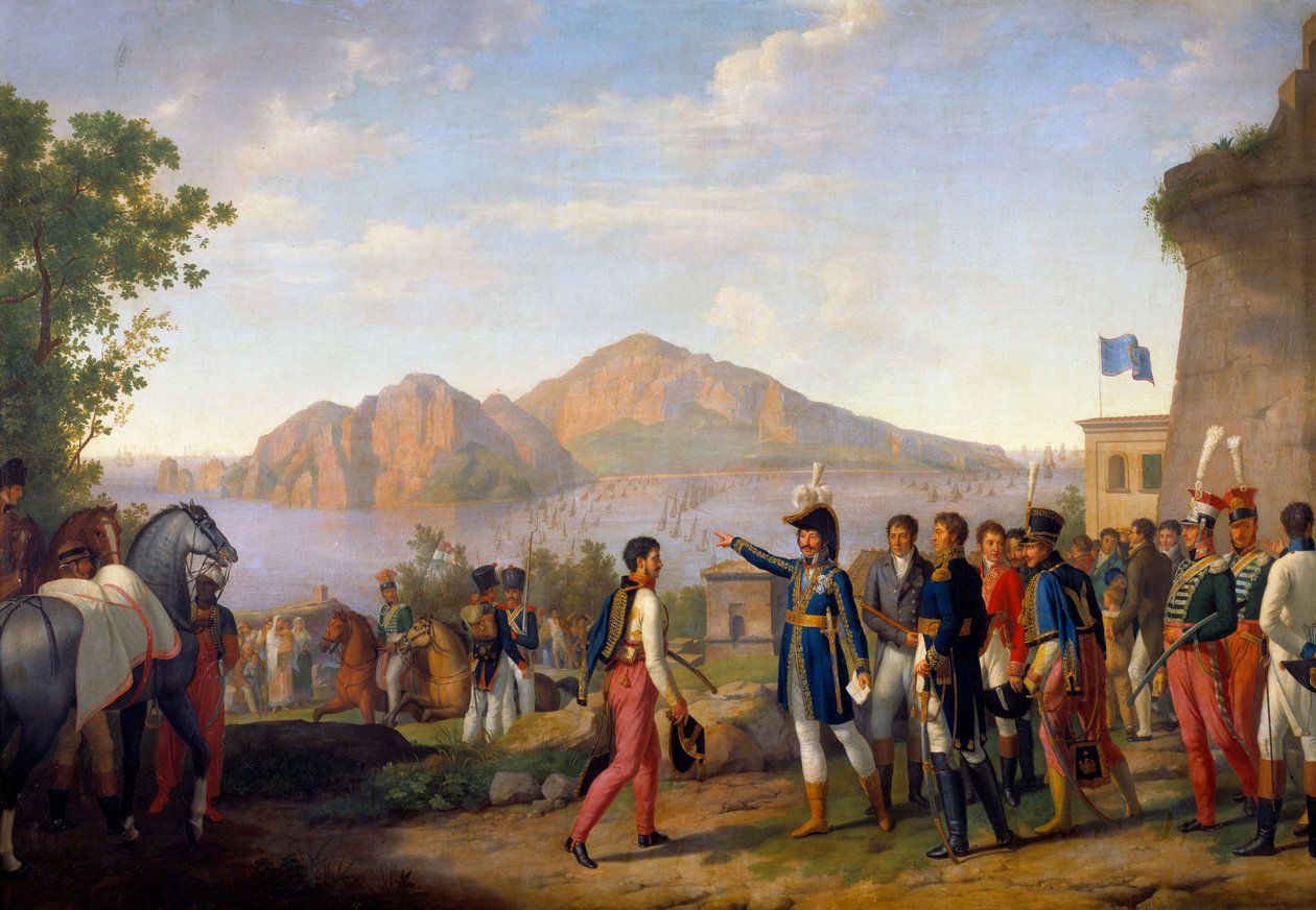 Eroberung von Capri durch Joachim Murat von Schmidt