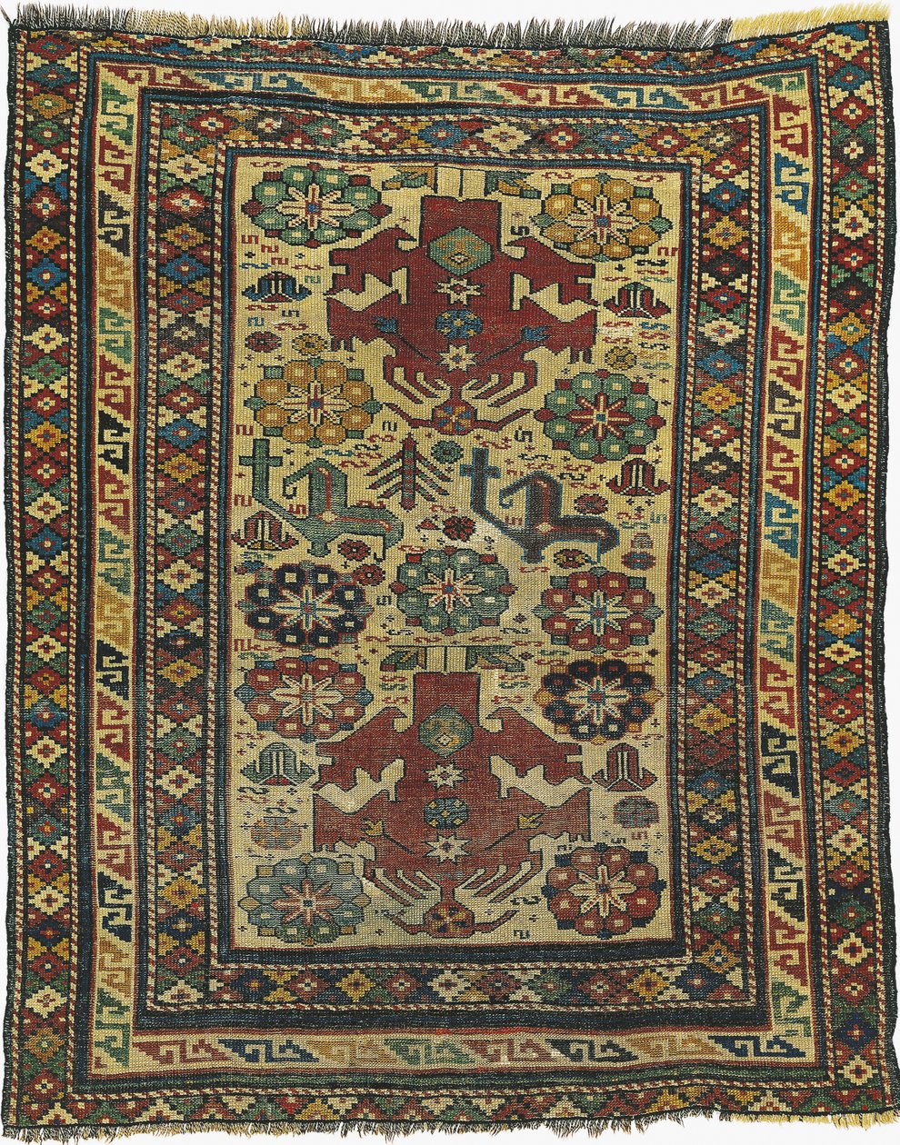 Nahaufnahme eines Sevan-Teppichs, Armenien von School Armenian