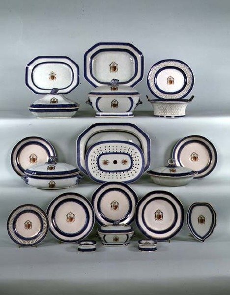 Chinesisches Export-Geschirr, ca. 1790 von School Chinese