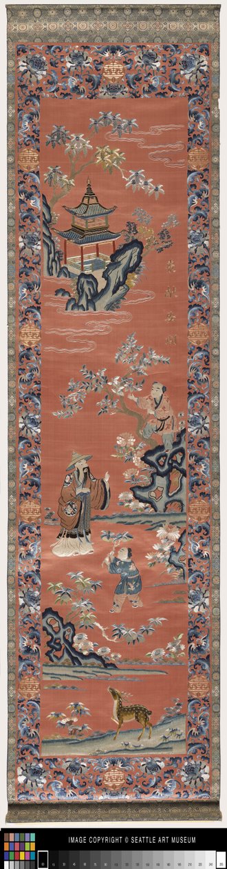 Läufer (Satin mit Stickerei) von School Chinese