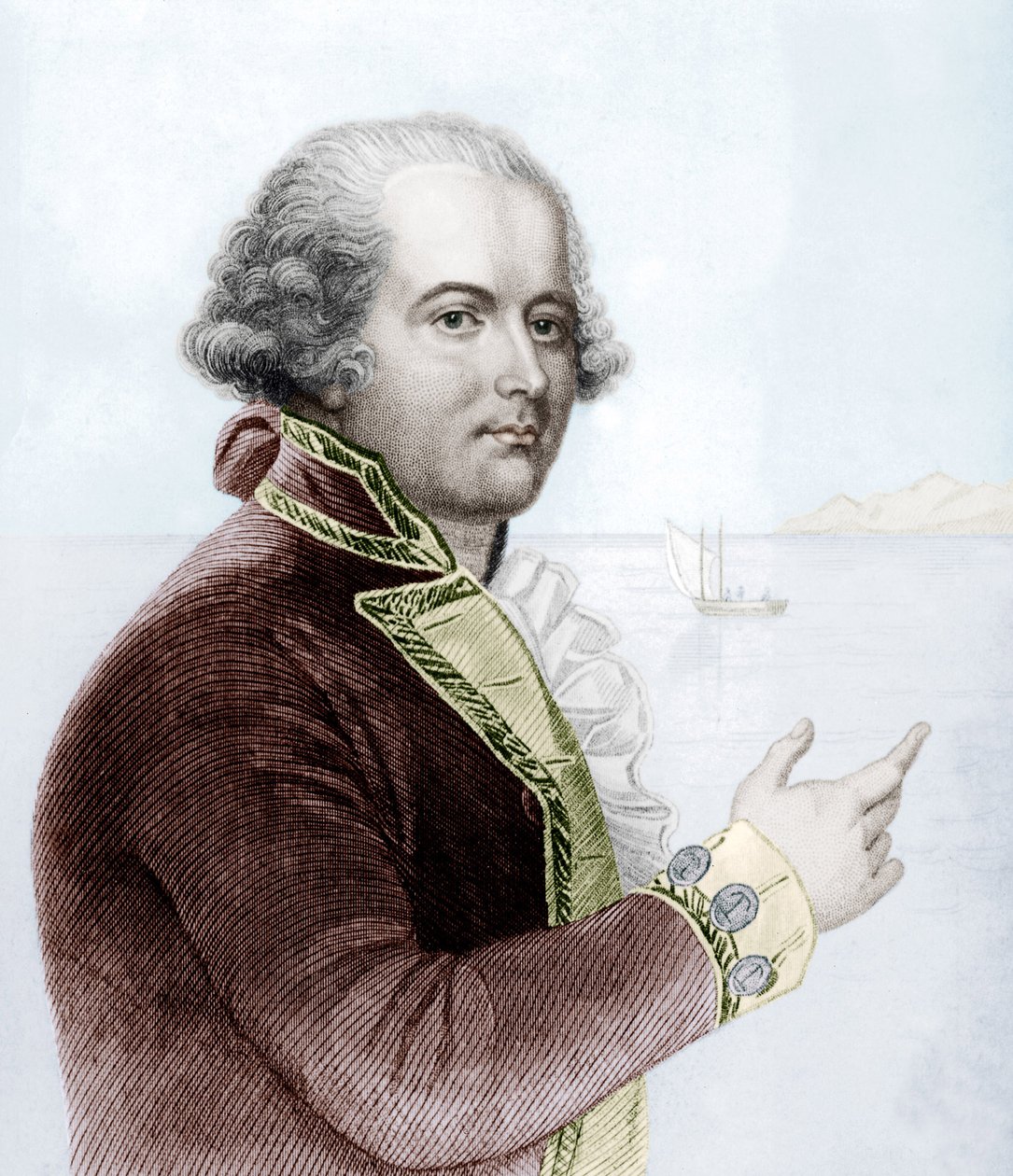 William Bligh (Farbstich) von School English