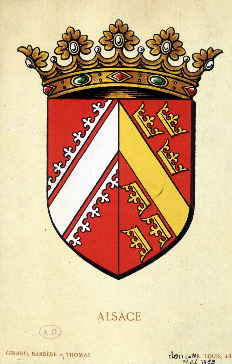 Wappen des Elsass von School French