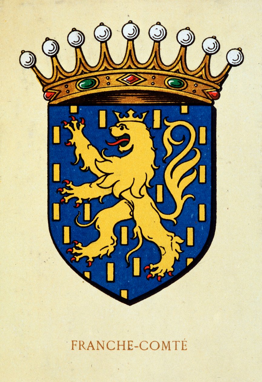 Wappen der Franche-Comté. von School French