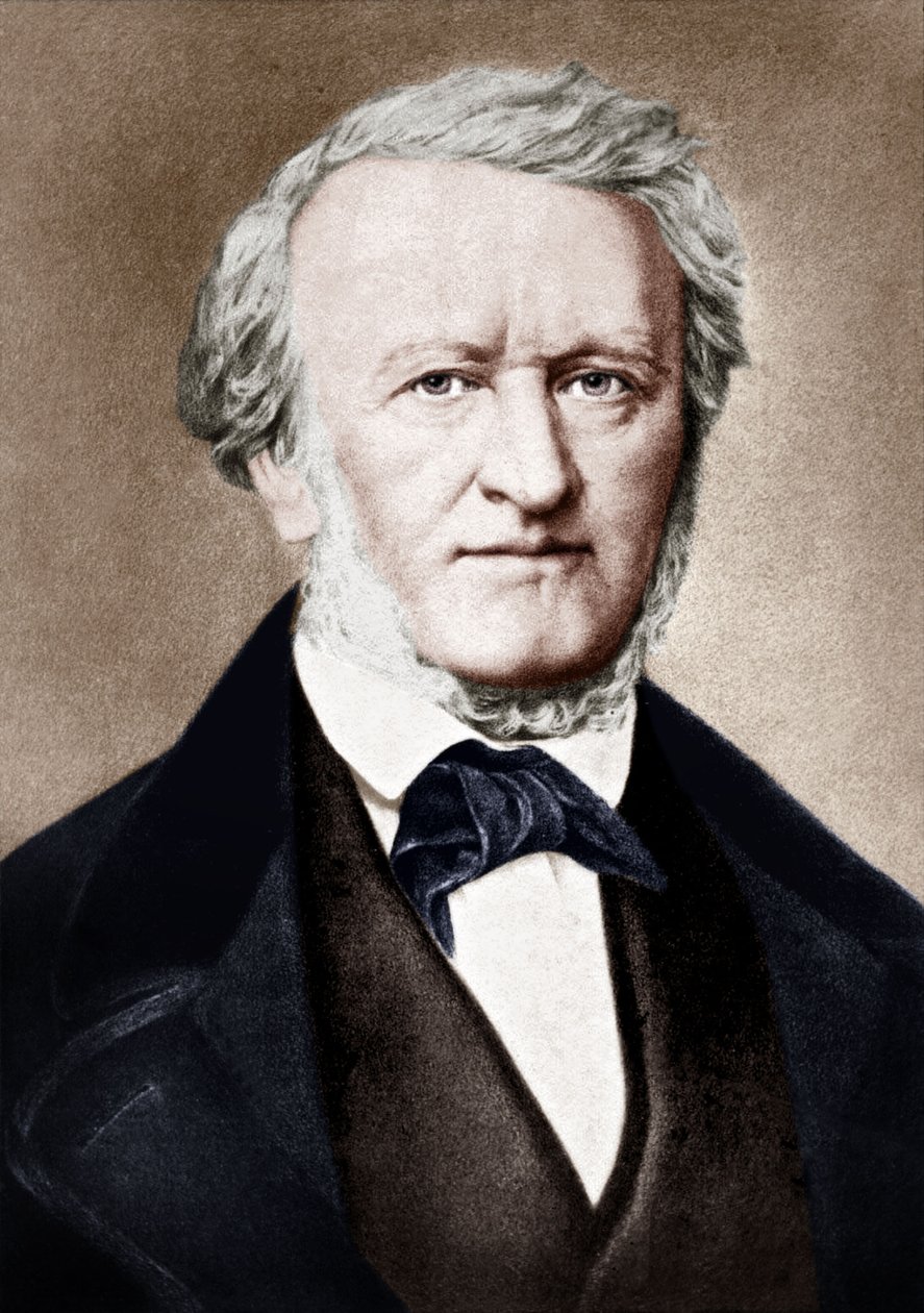 Richard Wagner (Farblithographie) von School German