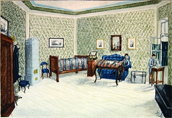 Zimmer eines Studenten in Budapest von School Hungarian