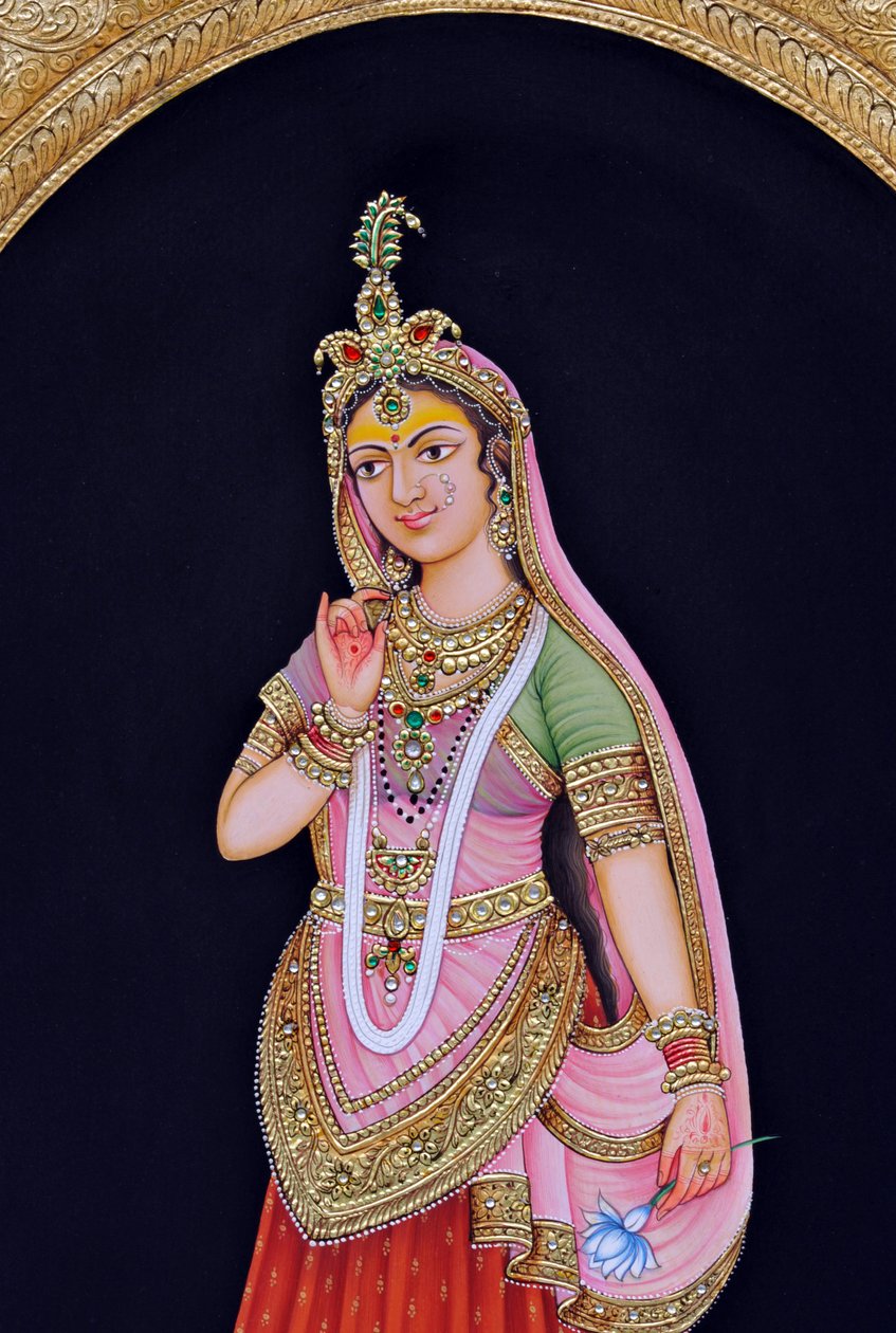 Miniaturmalerei von Radha von School Indian