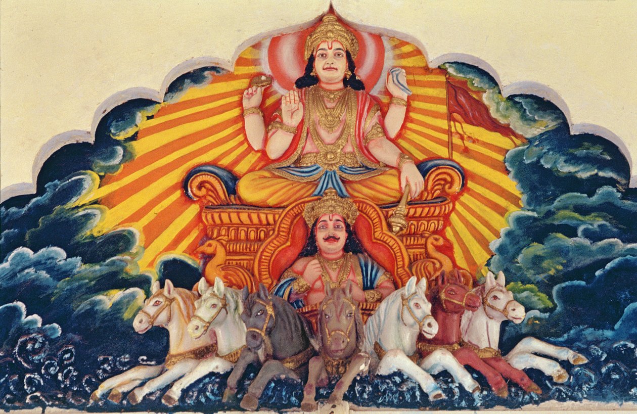 Surya Narayan, der Sonnengott von School Indian