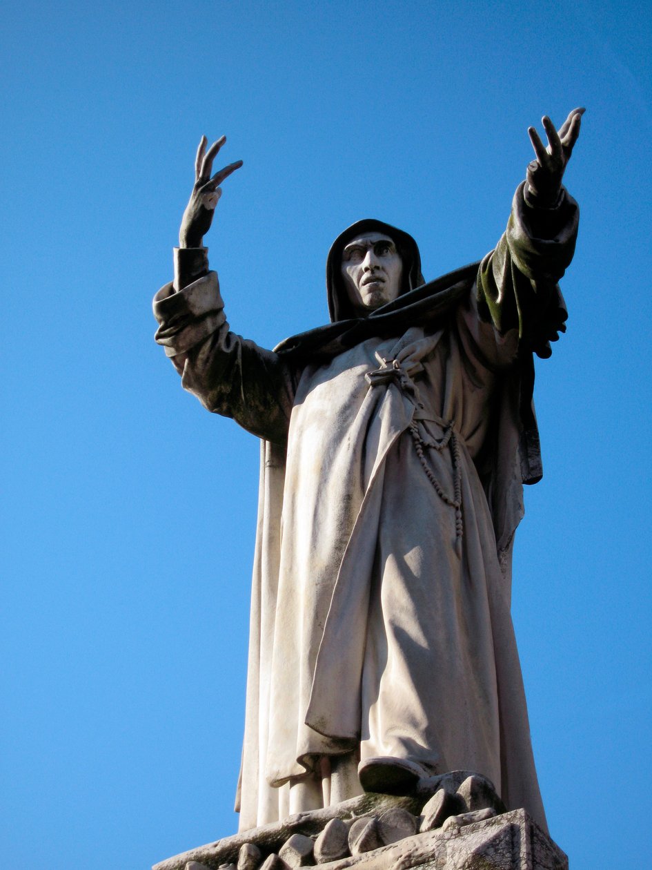 Statue von Girolamo Savonarola von School Italian