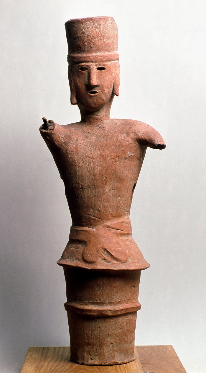Terrakotta-Grabfigur, Kofun-Periode 3.-6. Jahrhundert von Japanese School
