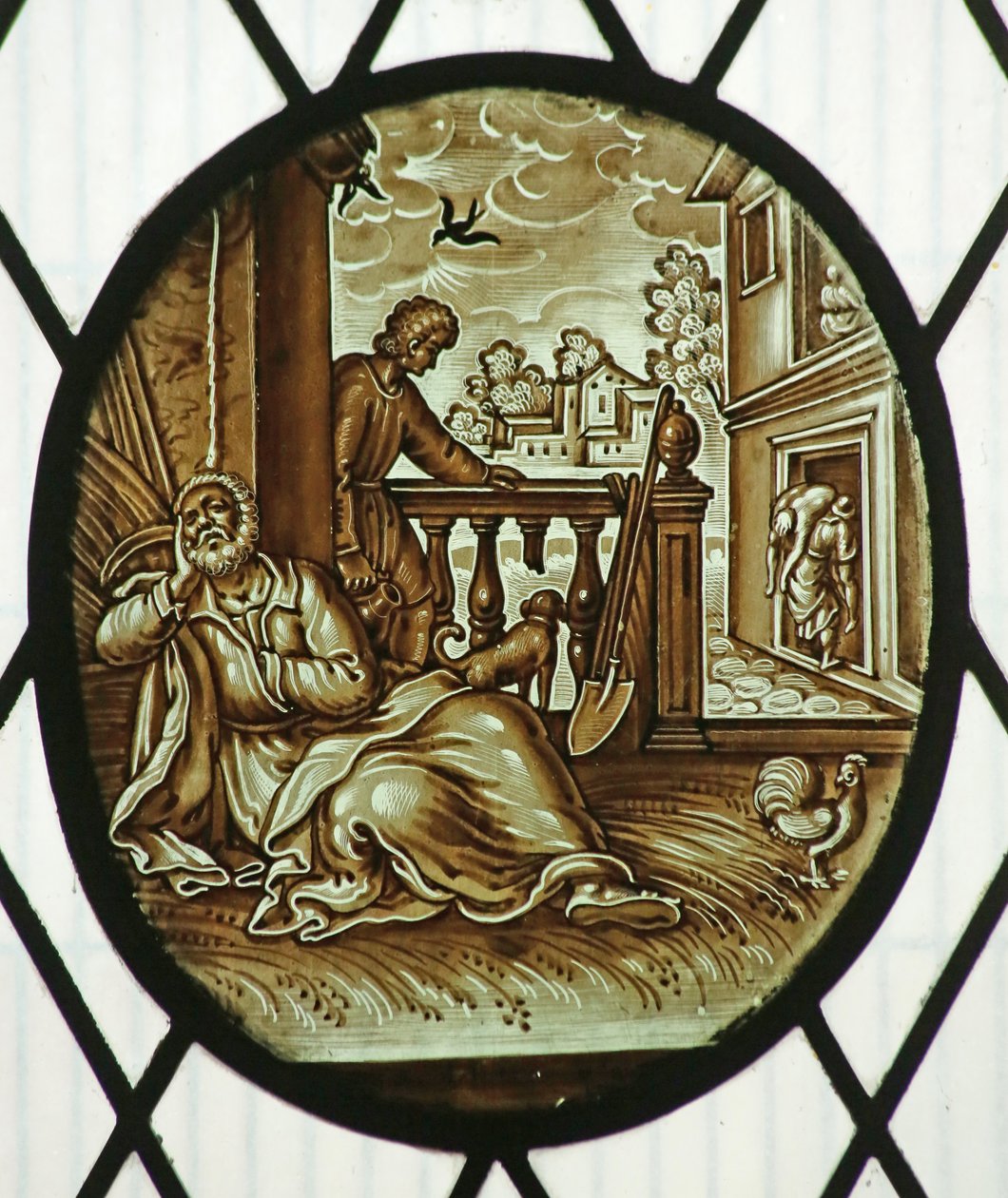 18600 (Buntglas) von School Netherlandish