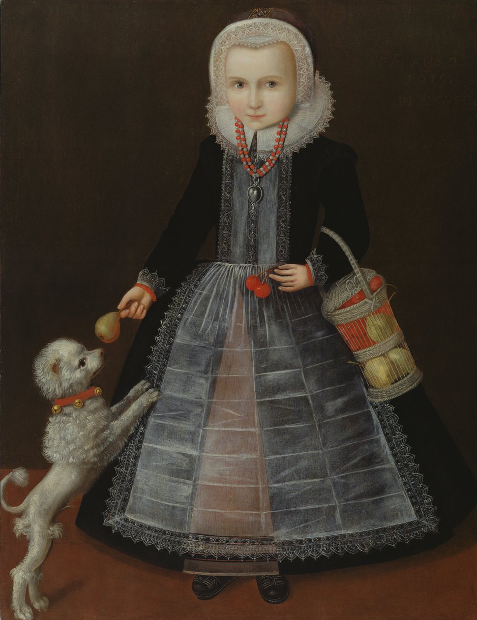 Porträt eines Mädchens, um 1610 von School of Friesland