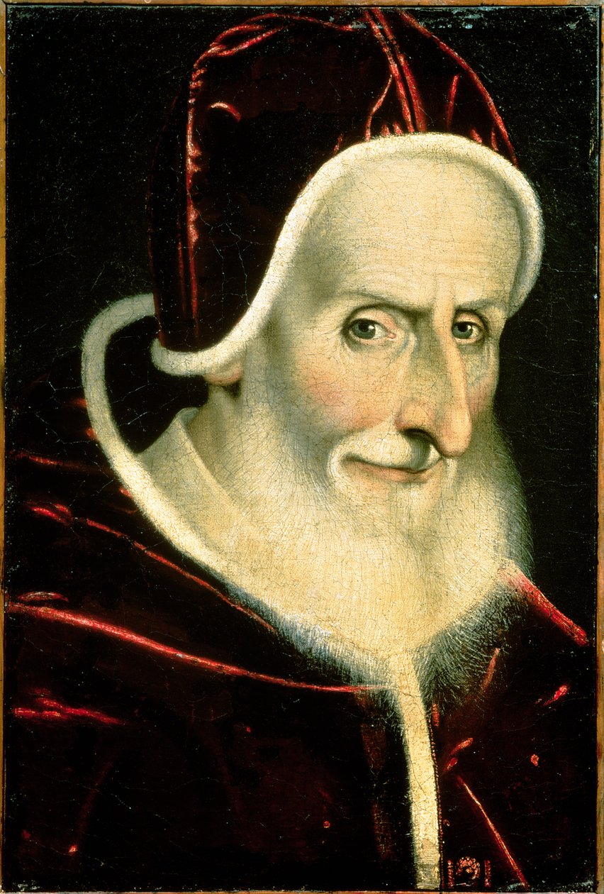 Porträt von Papst Pius V. (Michele Ghislieri) (1504-72) 1576-80 von Scipione Pulzone