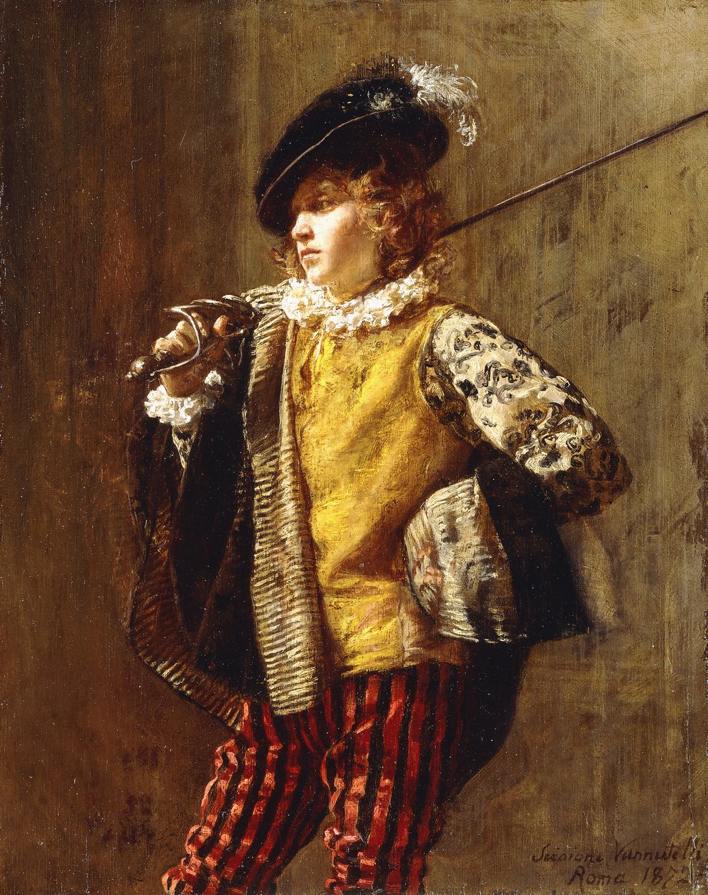 Ein eleganter Höfling, 1872 von Scipione Vannutelli