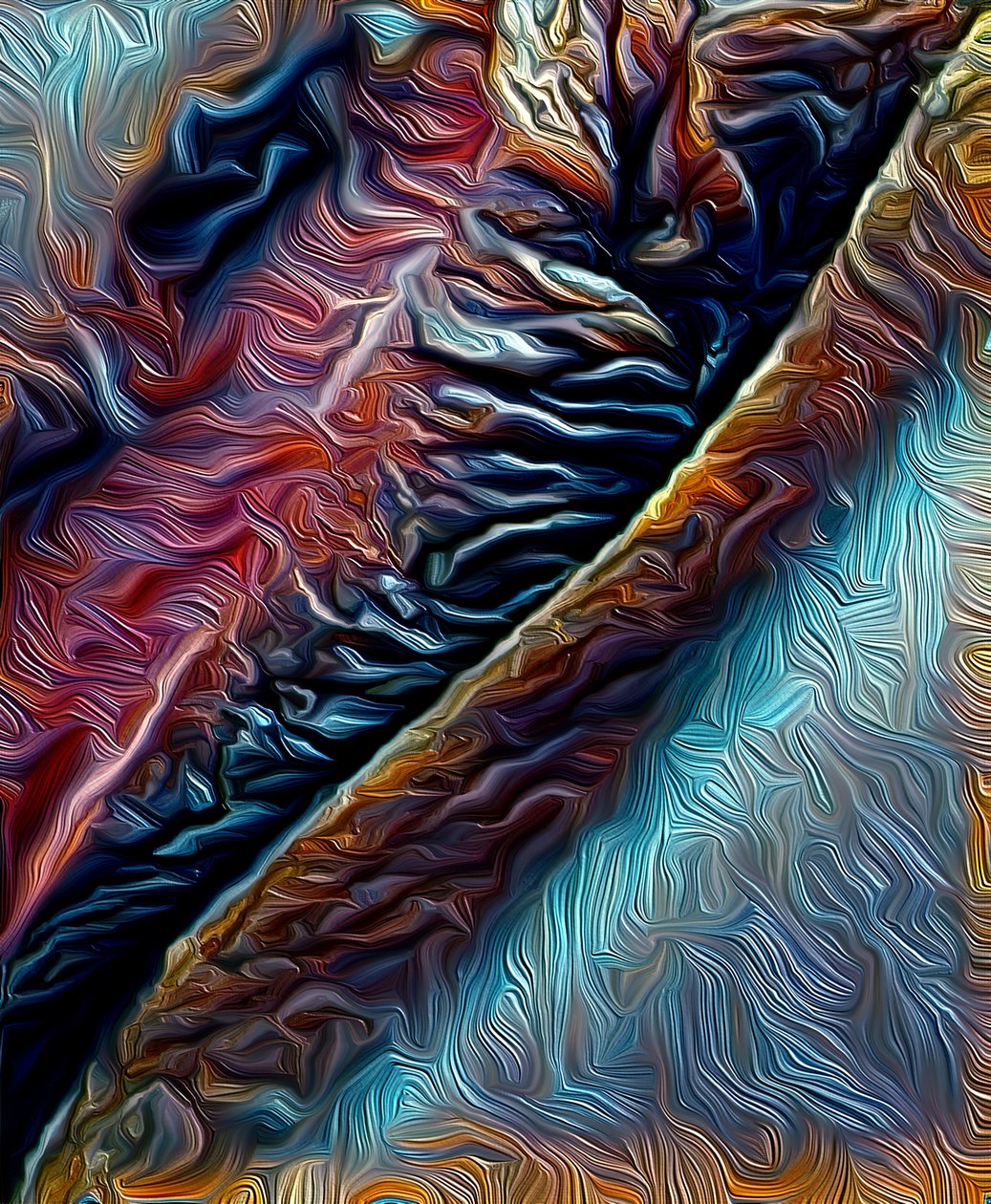 Blaue Träne, 2021 von Scott J. Davis