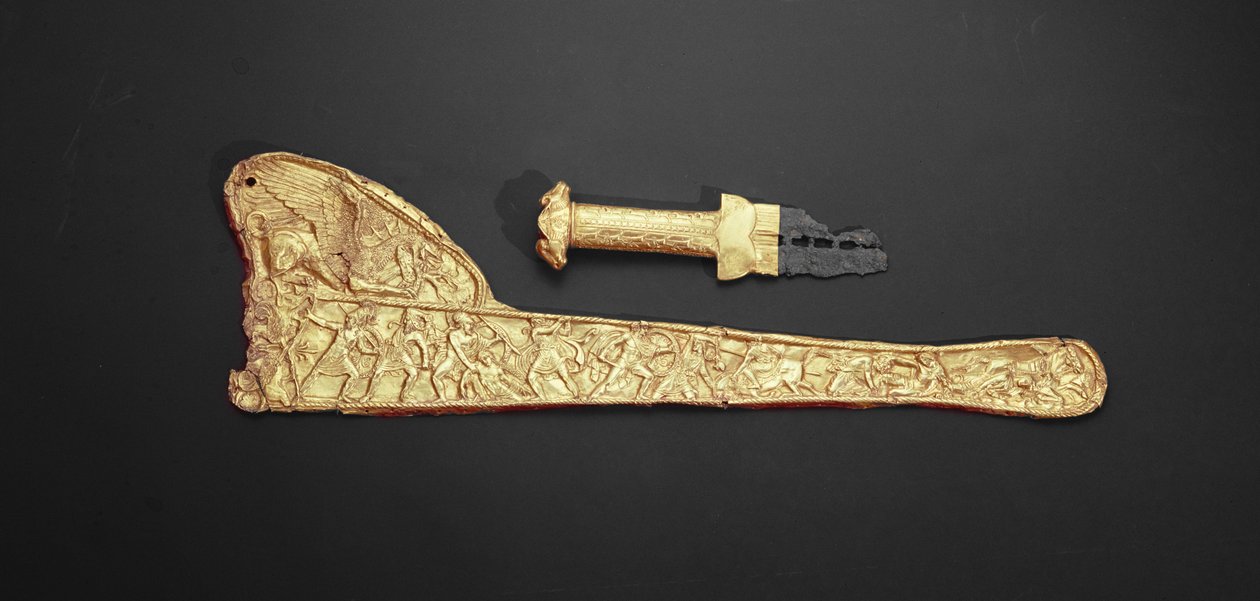 Schwertgriff und Scheide (Gold) von Scythian