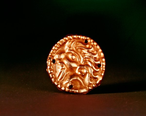 Plakette mit der Darstellung eines bärtigen Skythen (Gold) von Scythian