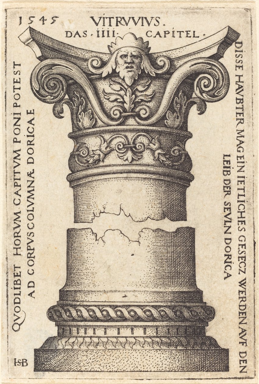 Kapital und Basis einer Säule von Sebald Beham