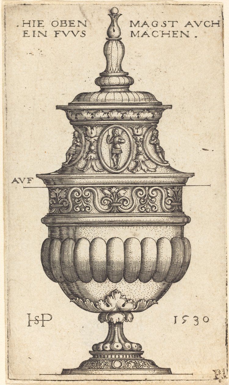 Doppelkelch mit ovalen Medaillons von Sebald Beham
