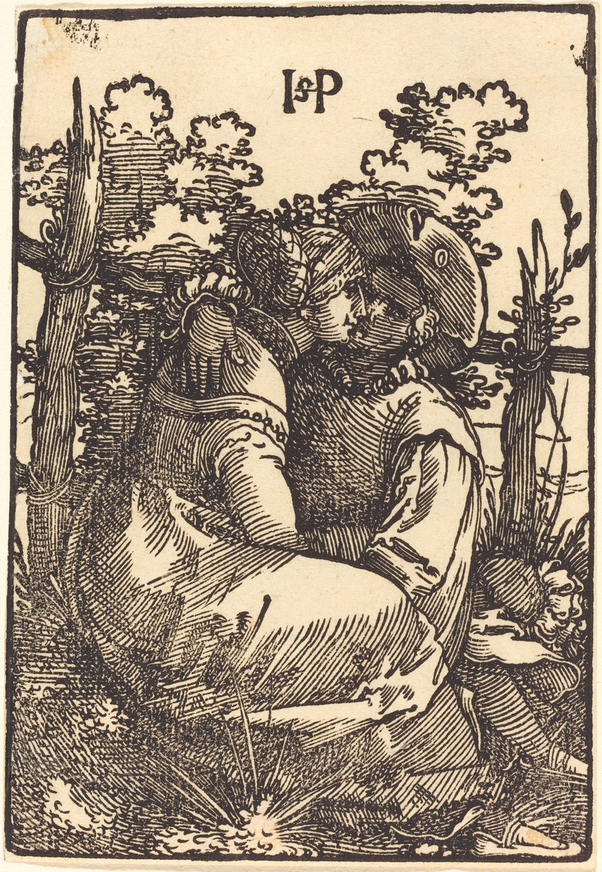 Liebende an einem Zaun von Sebald Beham
