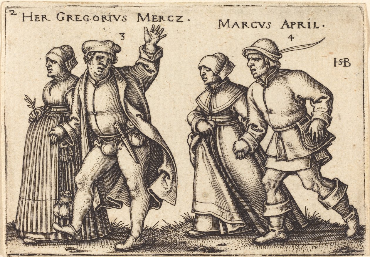 März und April von Sebald Beham
