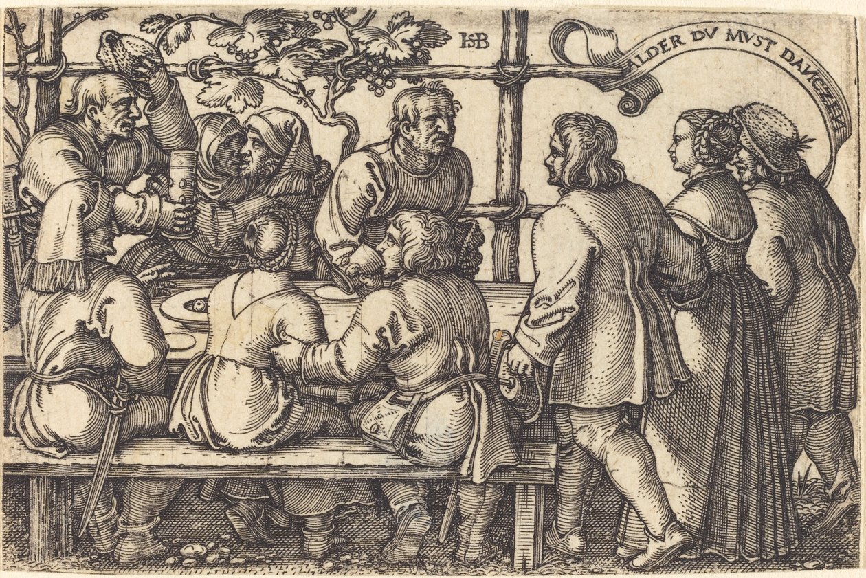 Bauernfest von Sebald Beham