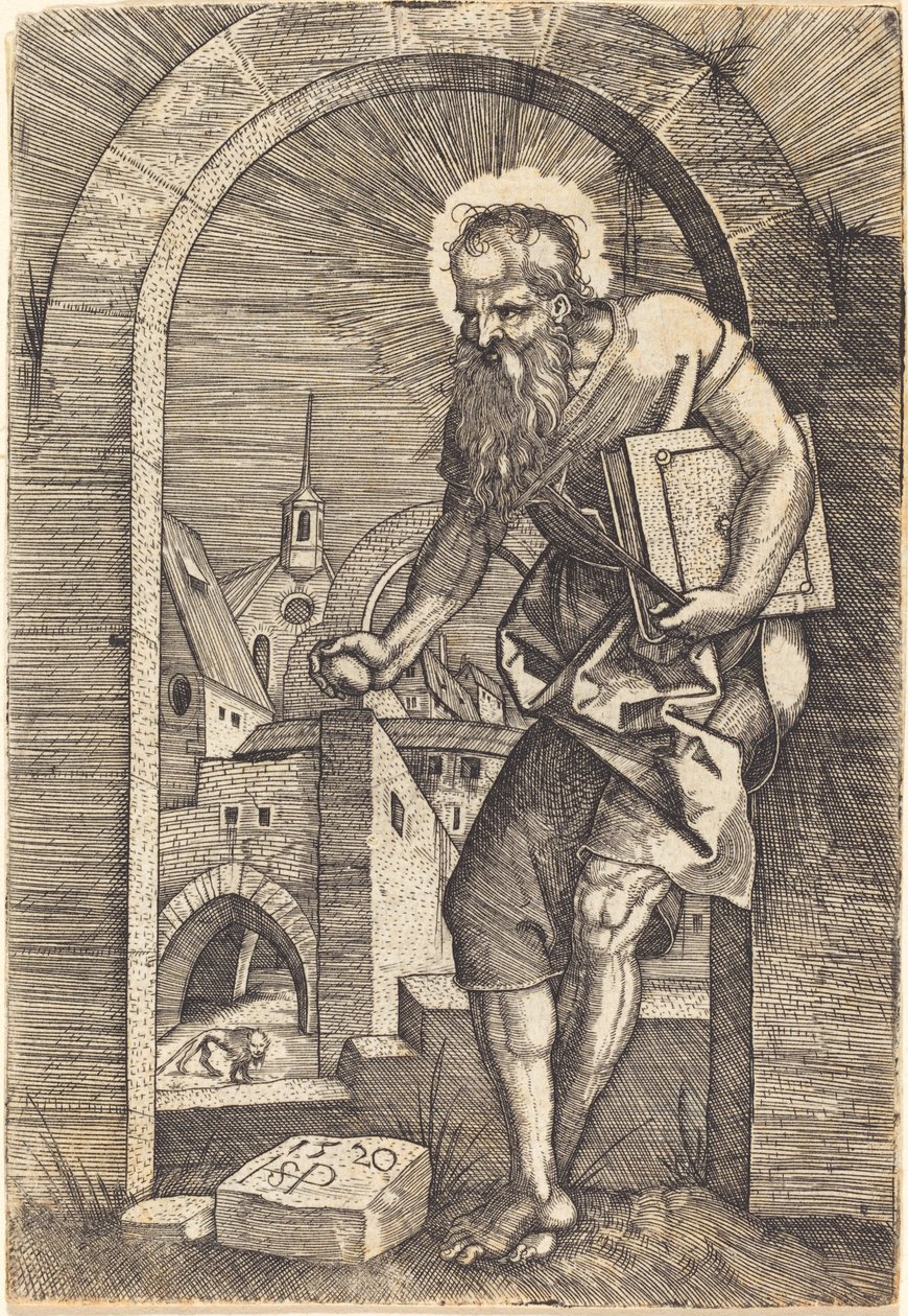 Sankt Hieronymus am Bogen von Sebald Beham