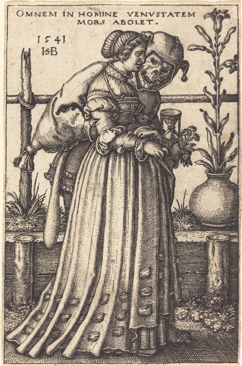 Die Dame und der Tod von Sebald Beham