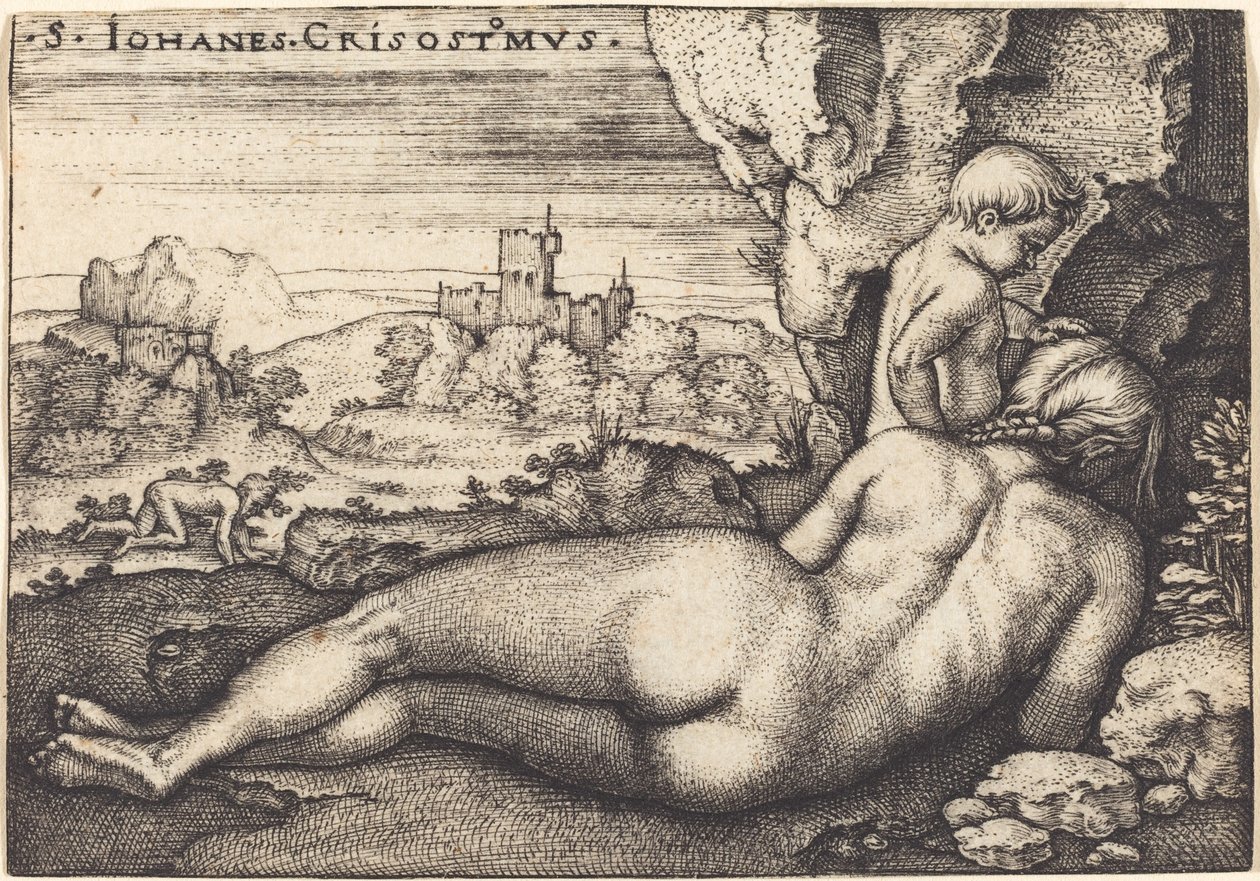 Die Buße des heiligen Johannes Chrysostomus von Sebald Beham