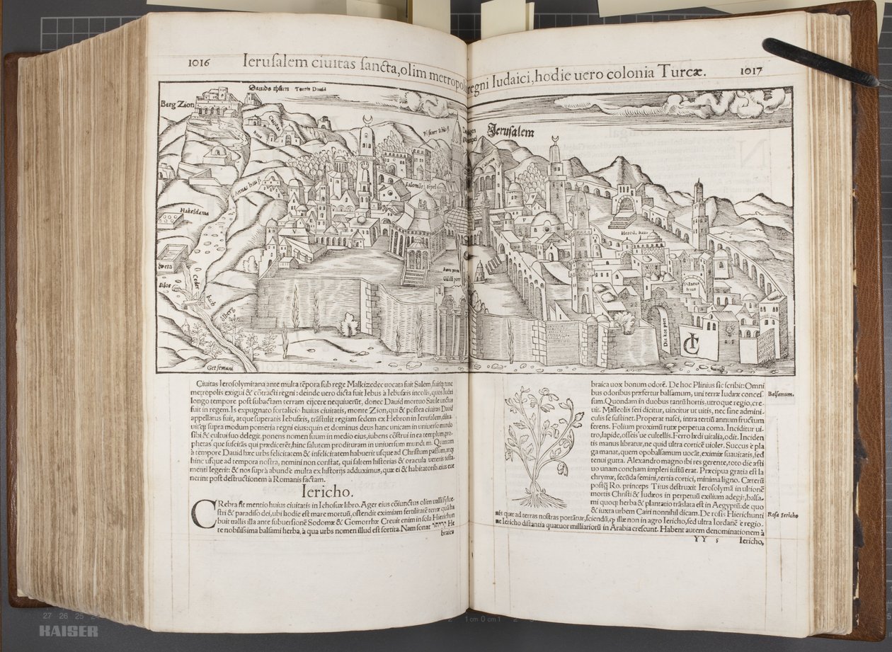 Cosmographia, Fol 1016-1017, 1544 von Sebastian Munster