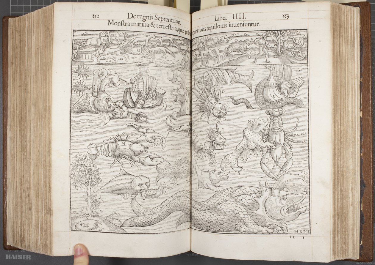 Cosmographia, Fol 852-853, 1544 von Sebastian Munster