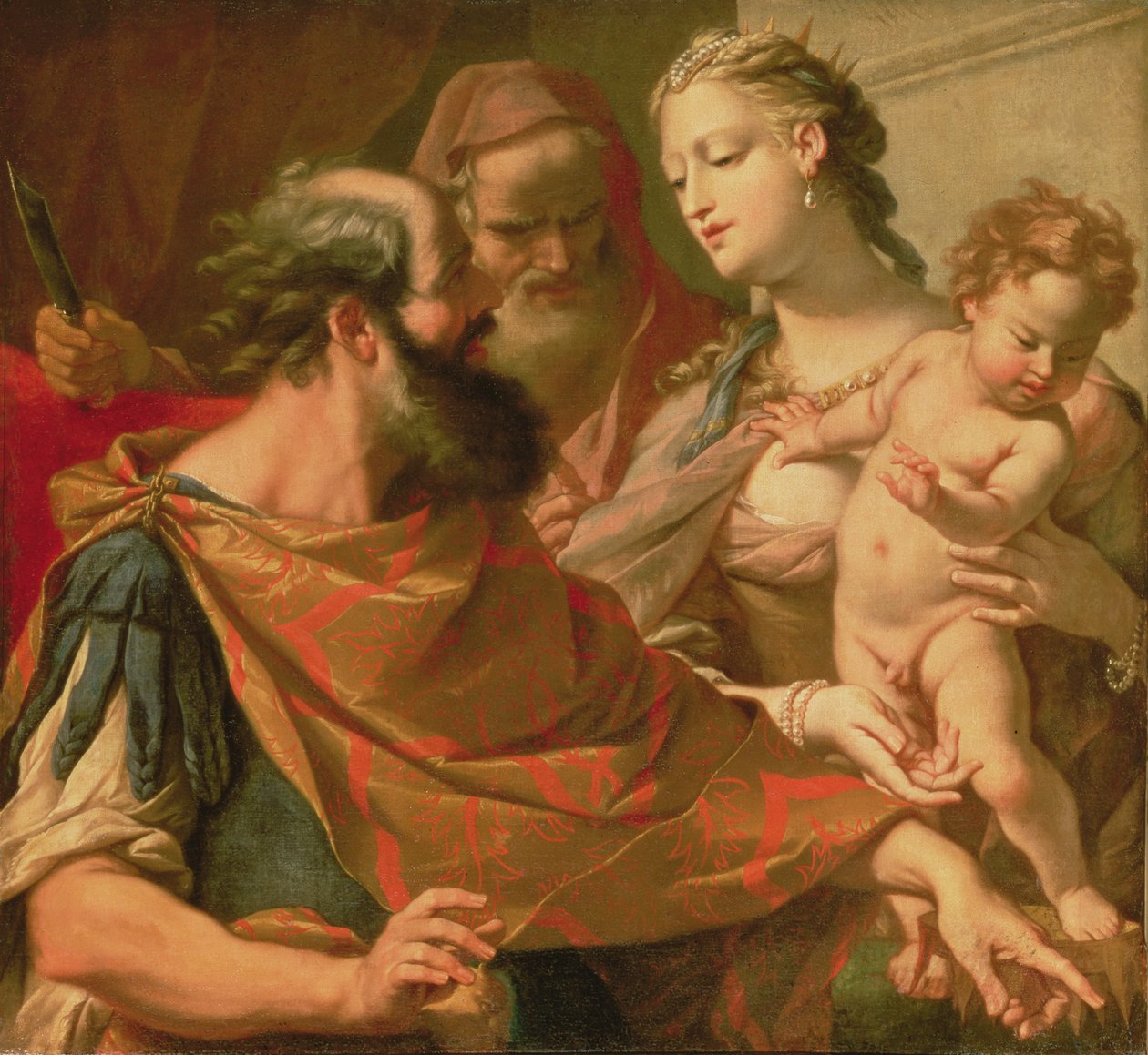 Moses tritt auf die Krone des Pharao von Sebastiano Ricci