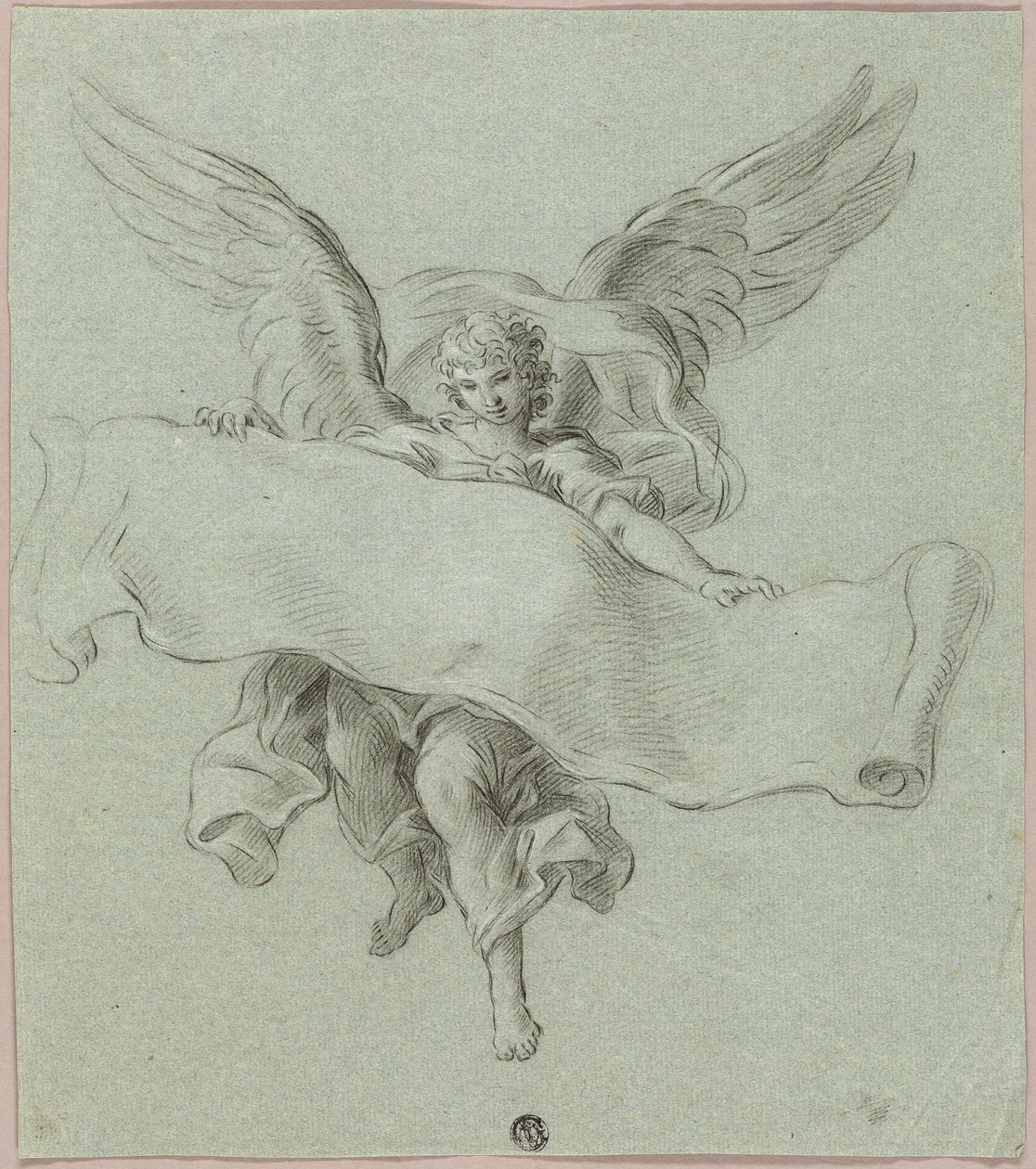 Engel mit Schriftrolle von Sebastiano Conca