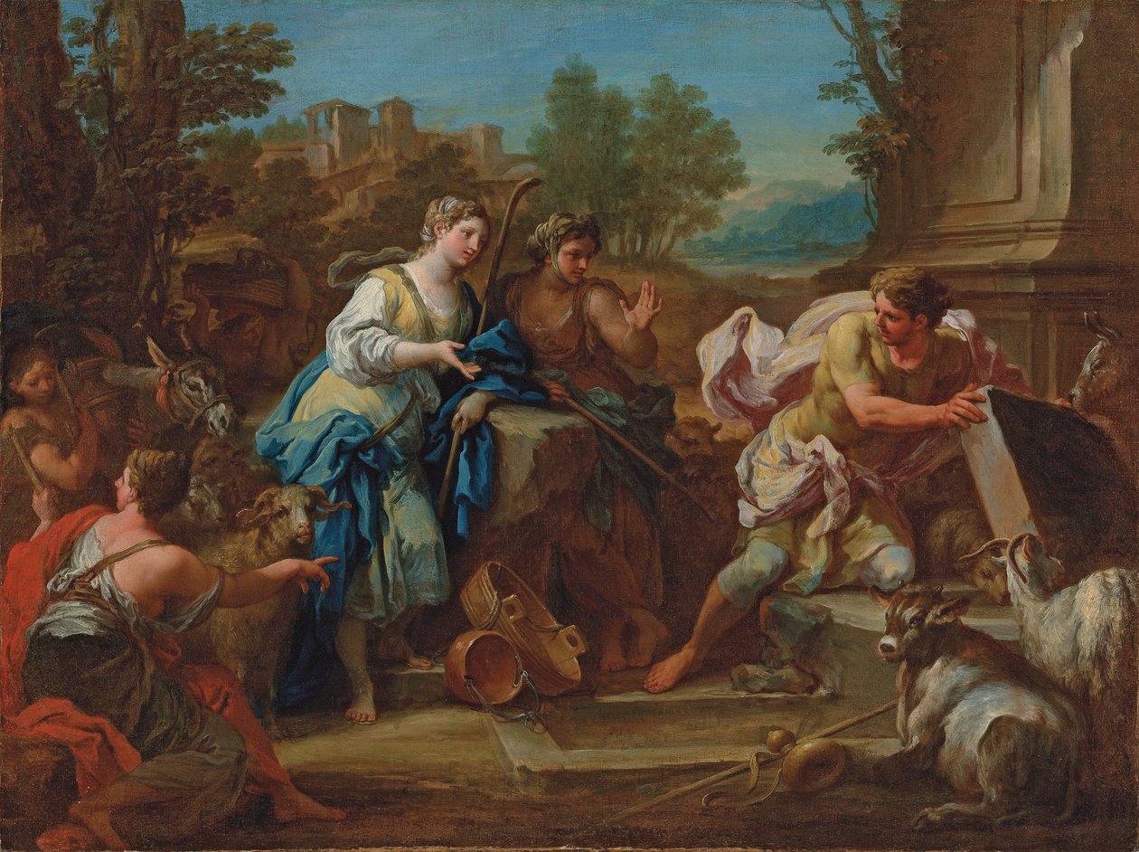 Jakob und Rahel am Brunnen von Sebastiano Conca