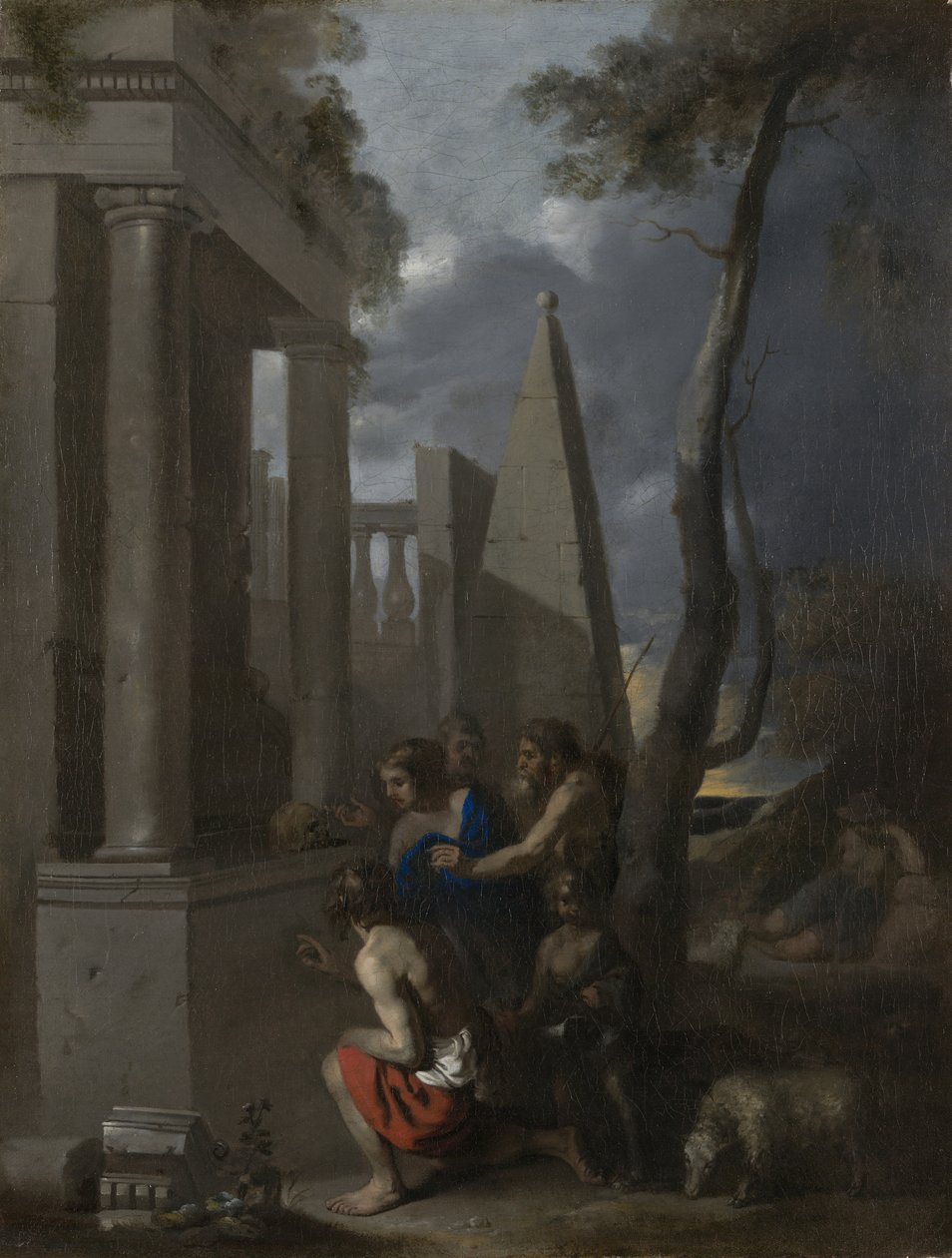 Et in Arcadia Ego, ca. 1637-38 von Sébastien Bourdon