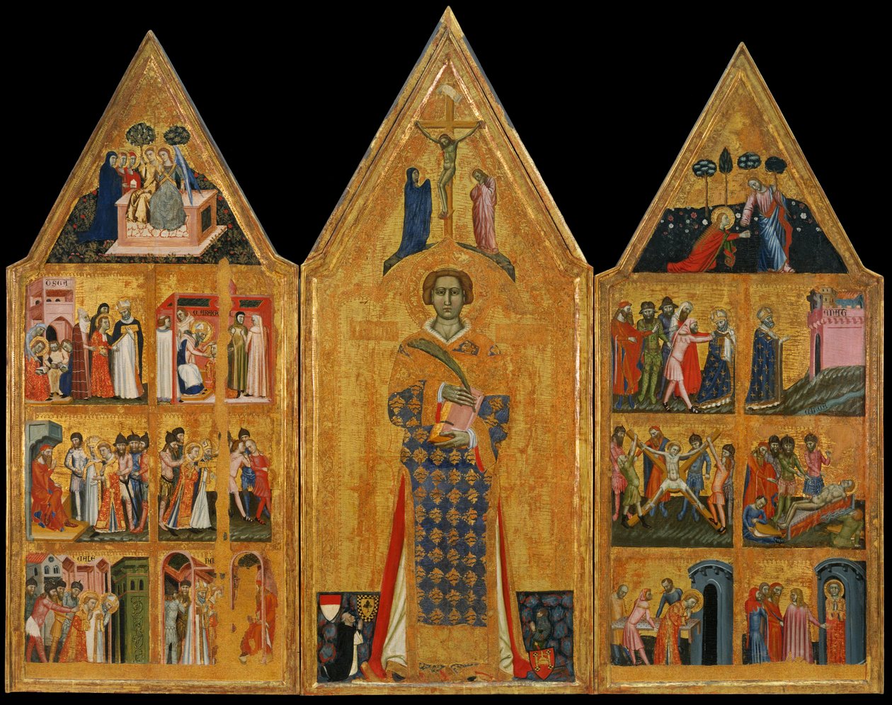 Altarbild des Heiligen Vinzenz von Master of Estopiñán