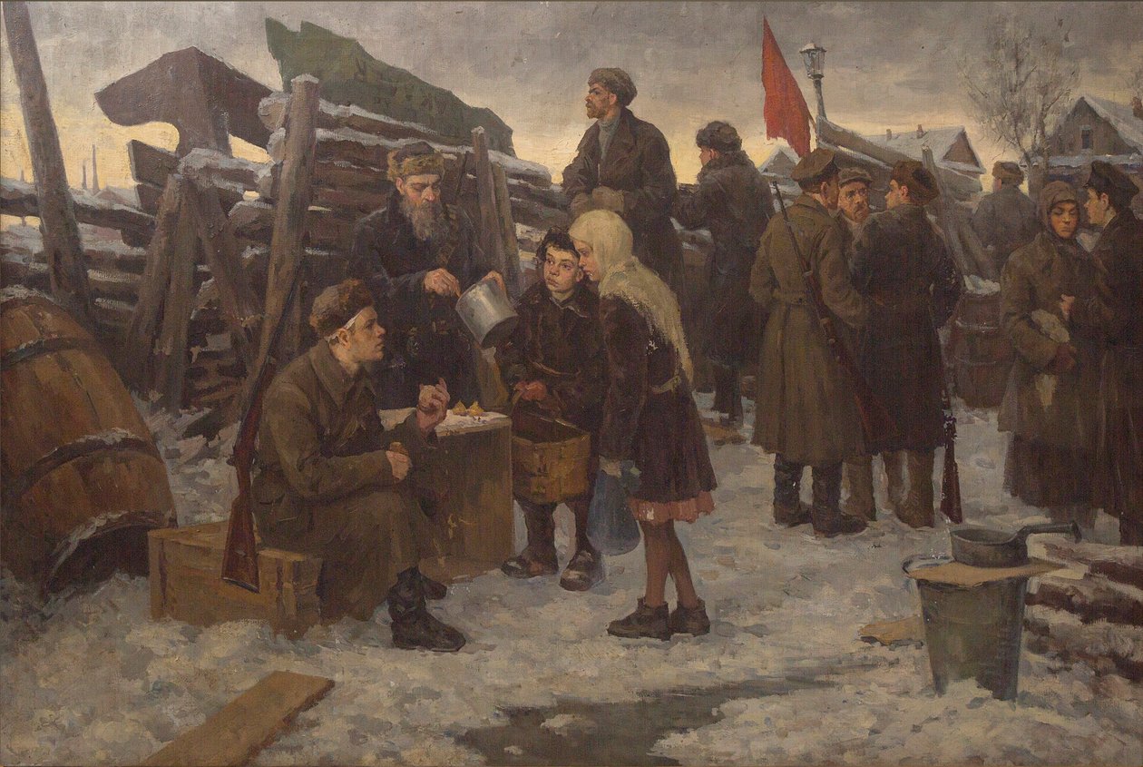 Morgen auf den Barrikaden von Semyon Gavrilovich Nikiforov