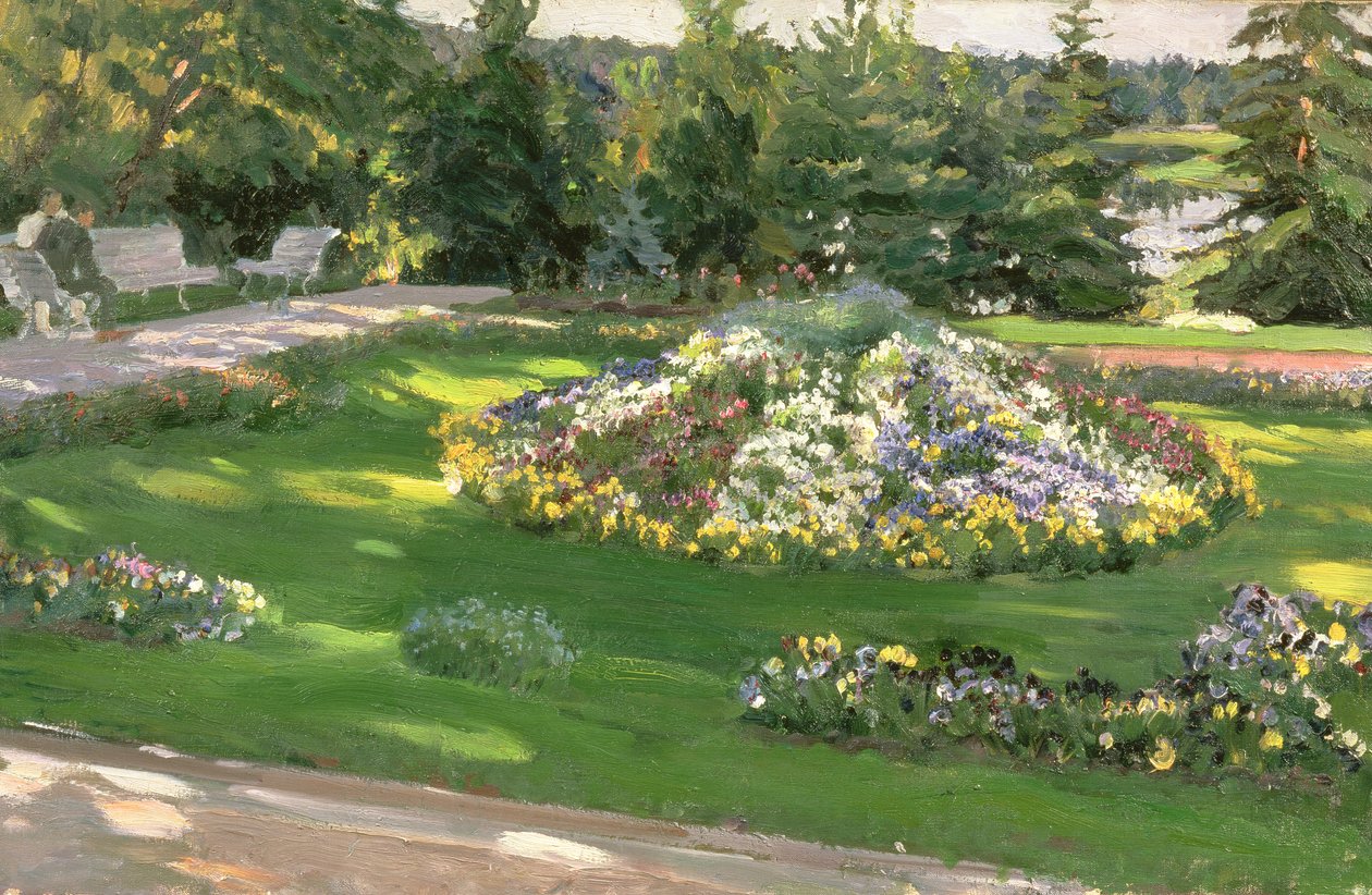Das Blumenbeet von Sergei Arsenevich Vinogradov